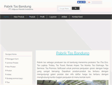 Tablet Screenshot of pabriktasbandung.com